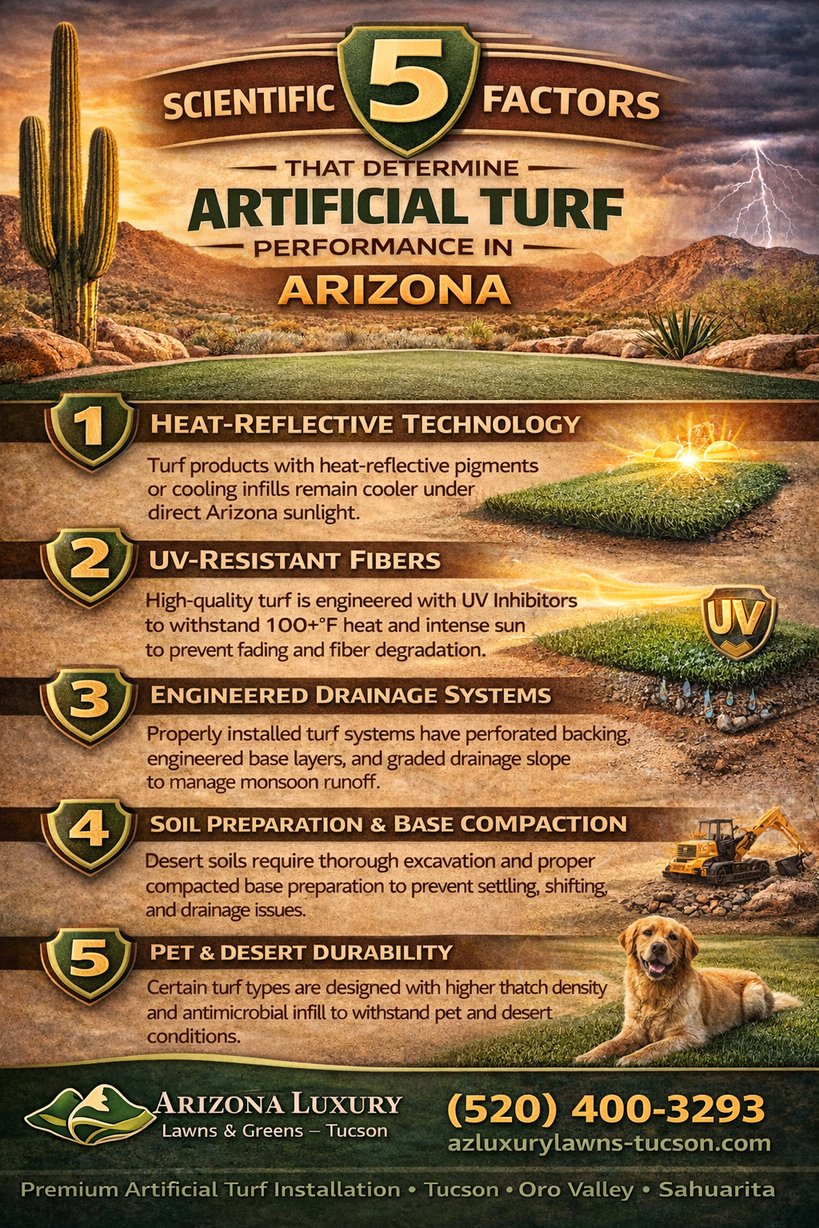 5 Scientific Factors That Determine Artificial Turf Performance in AZ