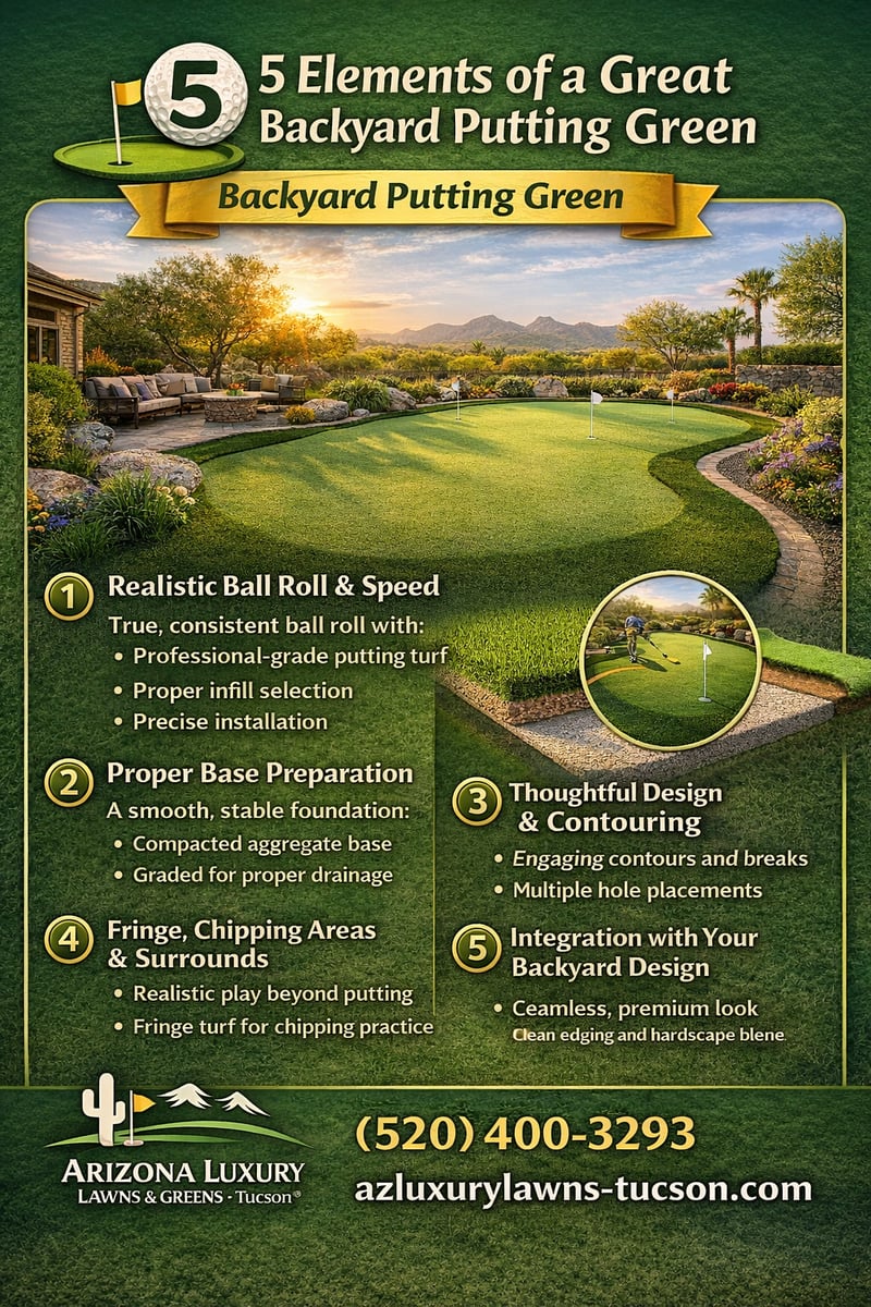 5 elements of a perfect putting green