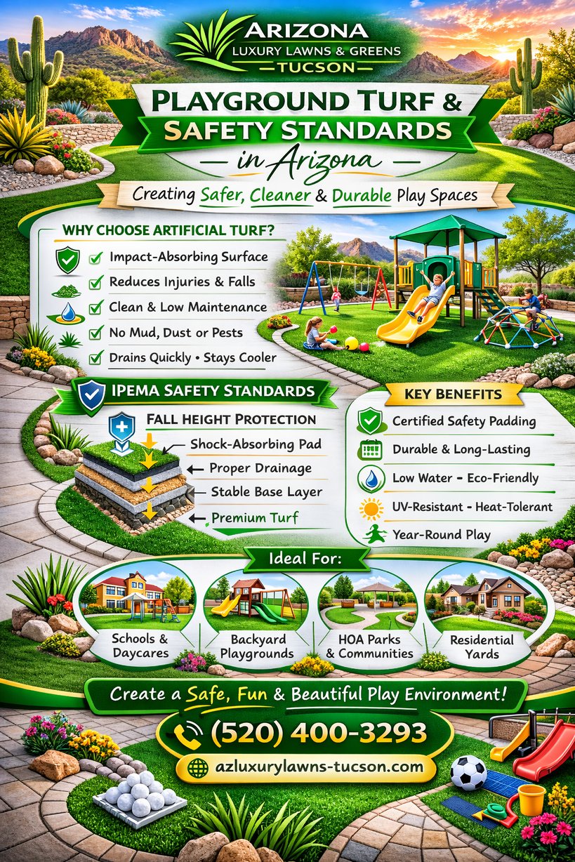 Artificial turf playground safety in Tucson