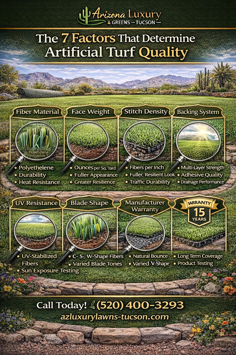 Factors influencing artificial turf quality