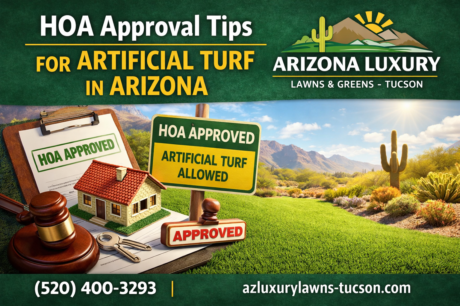 HOA approval for artificial turf in Arizona