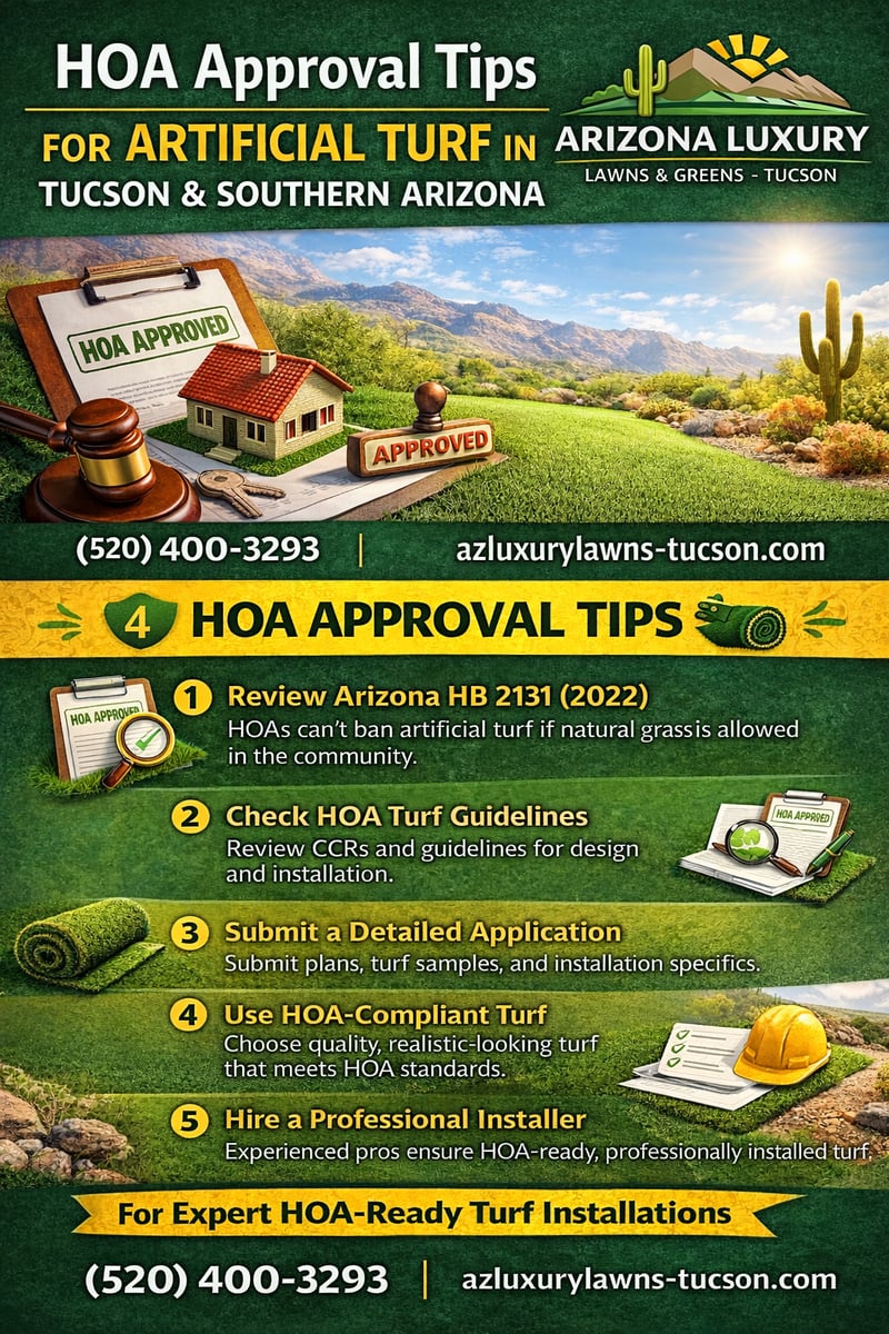HOA approval tips for artificial turf