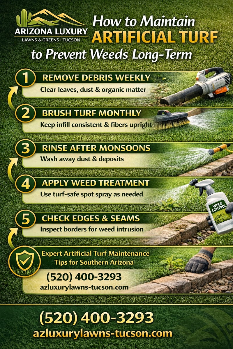 How to maintain artificial turf