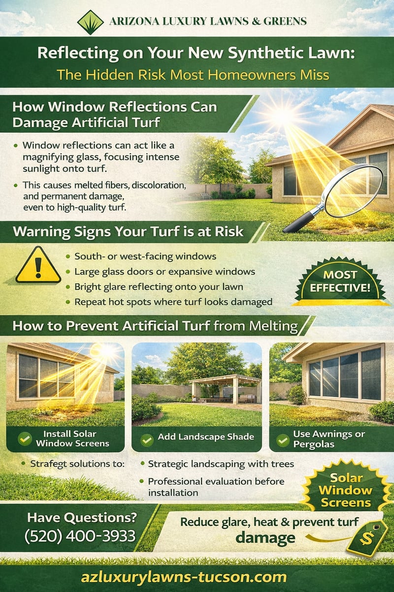 Reflecting on synthetic lawn risks