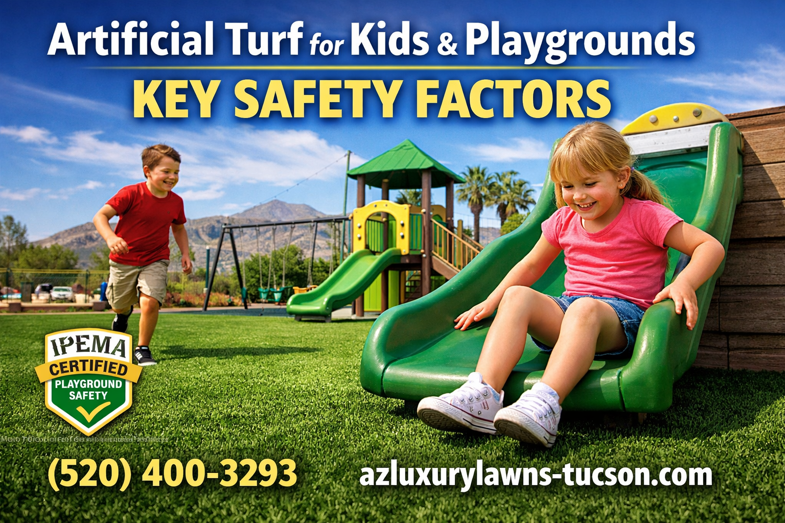 Safe play on vibrant artificial turf