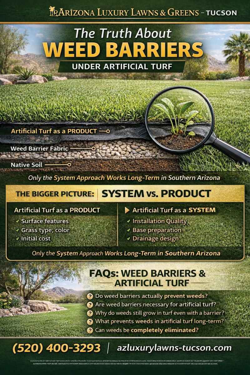 artificial-turf-system-vs-product-weed-barrier-for Tucson and southern-arizona
