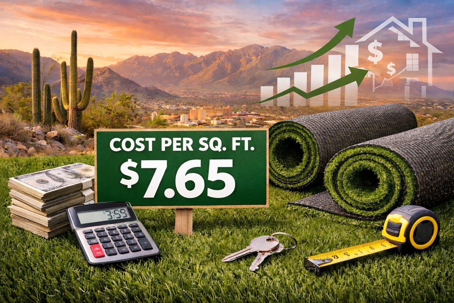 Artificial Turf Cost in Southern Arizona (By Square Foot)